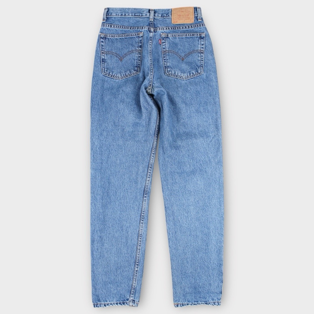 Vintage Levi's 512 Women's Size 8 Slim Tapered Jeans Blue Denim High Rise